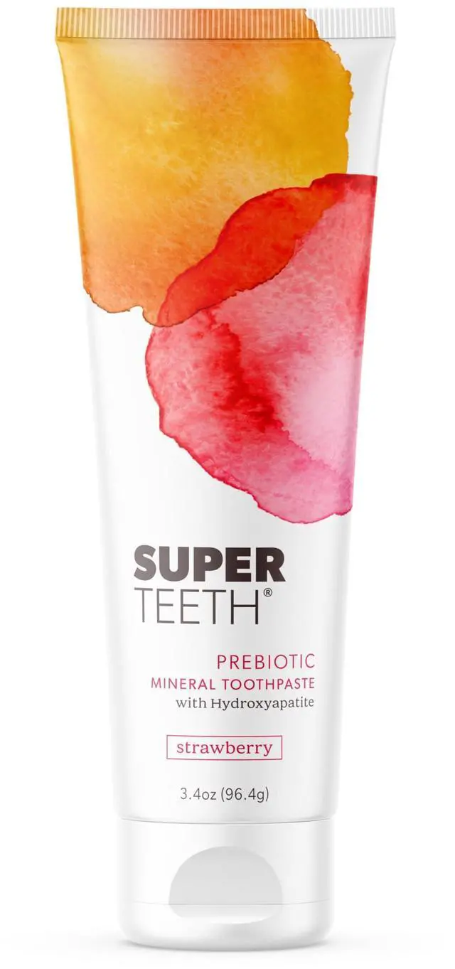 Main image of Hydroxyapatite Toothpaste, Fluoride-Free, Fresh Breath, Adults & Kids, Strawberry Flavored
