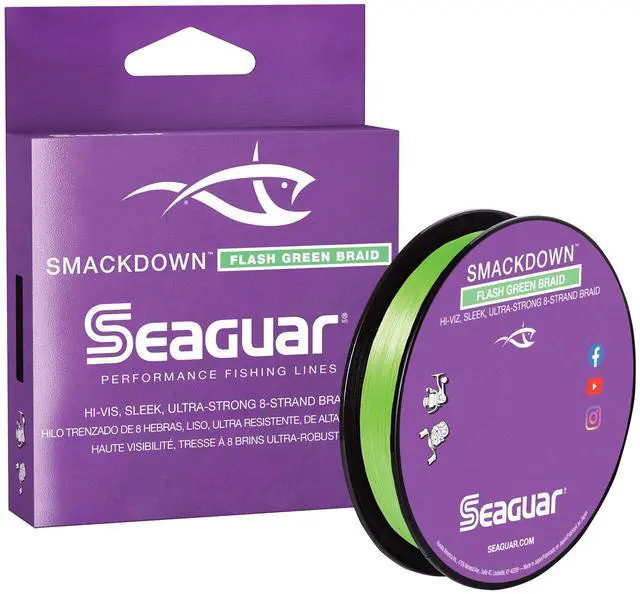 Main image of Smackdown High Visibility Fishing Line 10lbs, 150yds Break Strength/Length, Flash Green - 10SDFG150