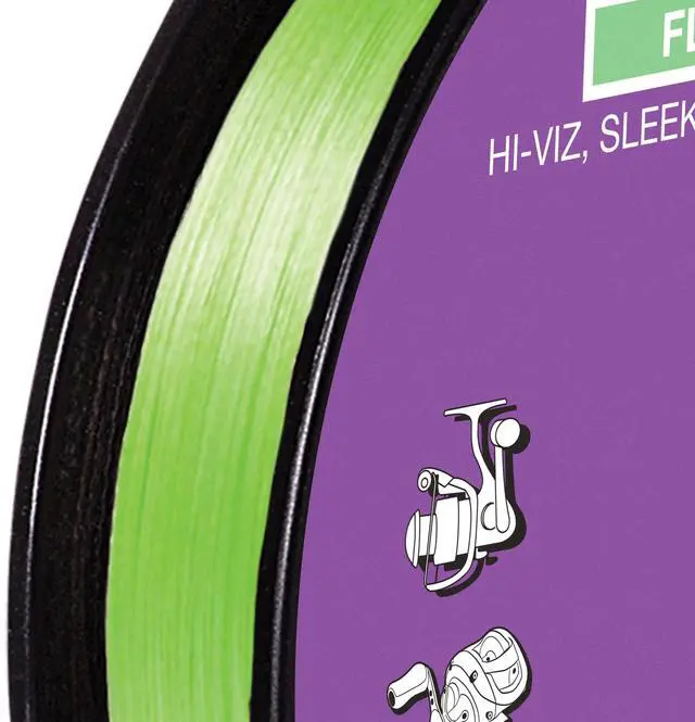 Alt view image 2 of 6 - Smackdown High Visibility Fishing Line 10lbs, 150yds Break Strength/Length, Flash Green - 10SDFG150
