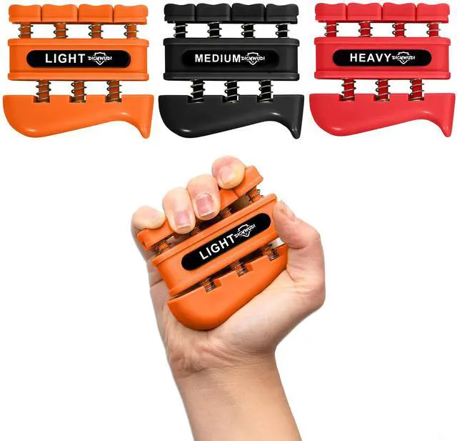 Main image of Grip Strength Trainer, Finger Strength Trainer for Grip Strength Training for Fingers, Wrists, and Hands for Home, Office, Gym, Climbing, Athletes, Musicians, and Therapy