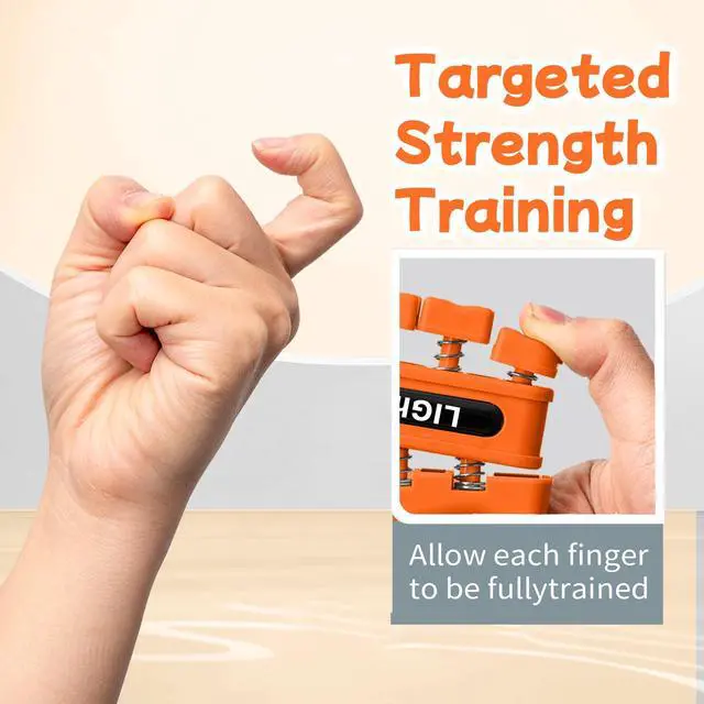 Alt view image 3 of 6 - Grip Strength Trainer, Finger Strength Trainer for Grip Strength Training for Fingers, Wrists, and Hands for Home, Office, Gym, Climbing, Athletes, Musicians, and Therapy