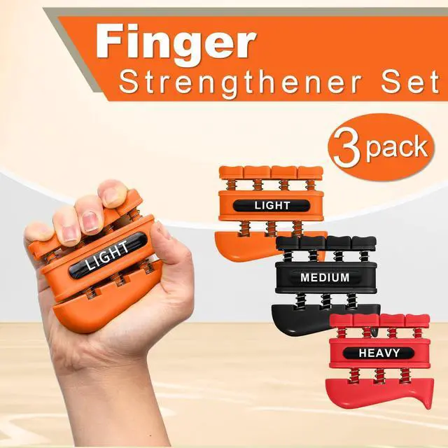 Alt view image 5 of 6 - Grip Strength Trainer, Finger Strength Trainer for Grip Strength Training for Fingers, Wrists, and Hands for Home, Office, Gym, Climbing, Athletes, Musicians, and Therapy