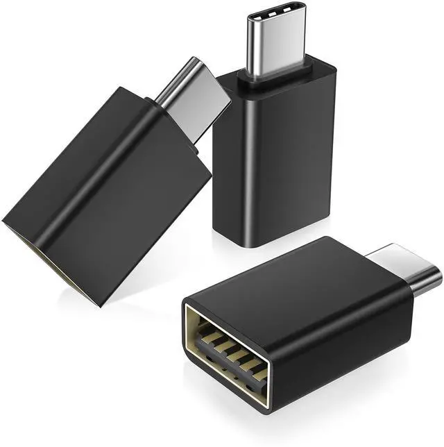 Main image of USB C to USB Adapter 3Pack,USB C Male to USBA 3.0 Female Adapter,Type C Thunderbolt 4 OTG Converter for Apple MacBook Pro,iPad Air,Microsoft Surface Go,Samsung Galaxy S26,iPhone 17 17e 16