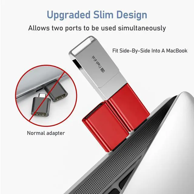 Alt view image 3 of 7 - USB C to USB Adapter 3Pack,USBC Male to USB 3.0 Female Converter