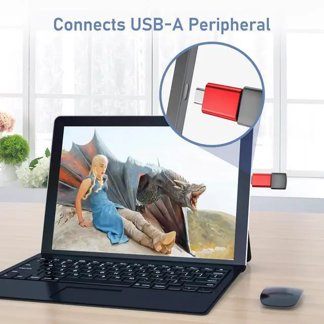 Alt view image 5 of 7 - USB C to USB Adapter 3Pack,USBC Male to USB 3.0 Female Converter