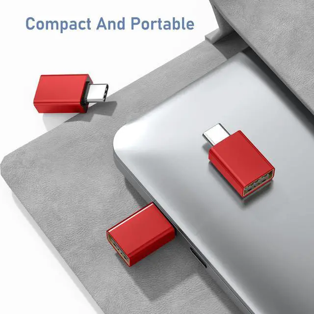 Alt view image 6 of 7 - USB C to USB Adapter 3Pack,USBC Male to USB 3.0 Female Converter