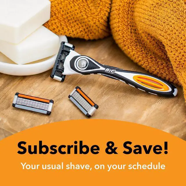 Alt view image 2 of 7 - Flex 5 Refillable Razors for Men, Long-Lasting 12 Razor Cartridges