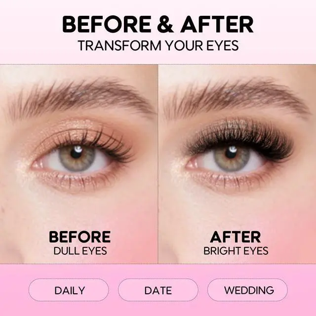 Alt view image 2 of 7 - Lash Extensions 40D+60D Cluster 240pcs DIY Wispy Lash Clusters 10-16mm Eyelash Clusters for Beginners At Home Individual Thin Band Lash Kit (40D+60D Kit)