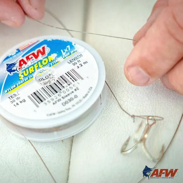 Alt view image 5 of 7 - American Fishing Wire Surflon, Nylon Coated 1x7 Stainless Steel Leader Wire, 210 lb Test, .051" Diameter, Black, 30 ft