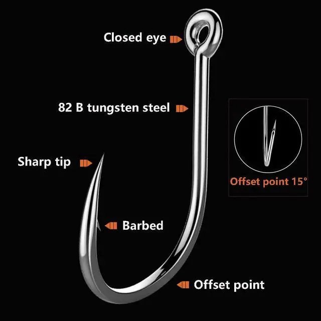 Alt view image 5 of 7 - 300Pcs/ 500Pcs/ 1000Pcs Small Fishing Hooks, 10 Different Sizes Tiny Fish Hook Set for Freshwater (1000pcs (2# to 20#))