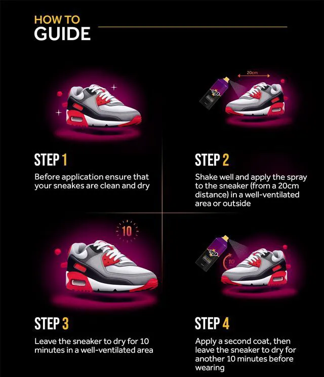 Alt view image 6 of 7 - Shoe Protector Spray - Rain & Stain Waterproof Nano Protection for Sneaker, Leather, Nubuck, Suede & Canvas