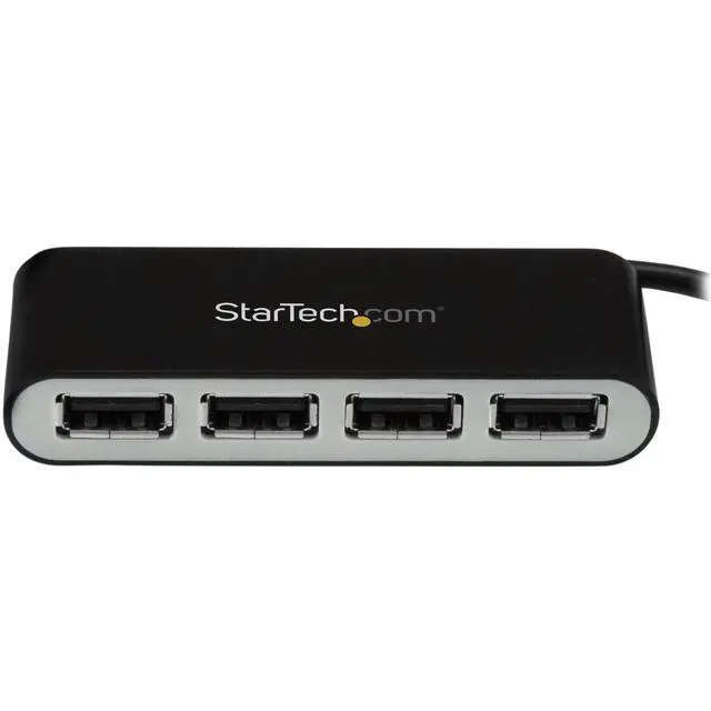 Alt view image 2 of 2 - 4 Port USB 2.0 Hub - USB Bus Powered - Portable Multi Port USB 2.0 Splitter and Expander Hub - Small Travel USB Hub (ST4200MINI2)