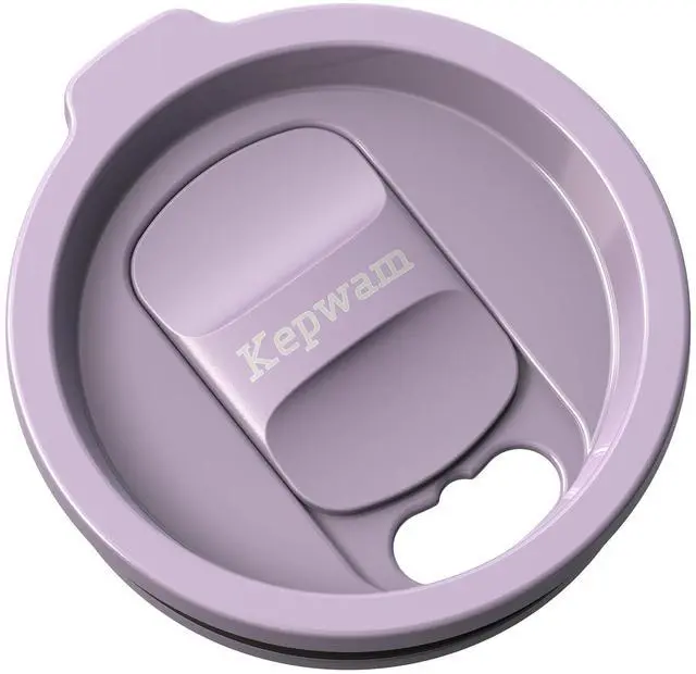 Main image of Replacement Spill-Resistant Sliding Lid for Kepwam Self Heating Coffee Mug BPA-Free, Easy to Use & Clean, Compatible with T1, T2 & T2 Plus Smart Mugs (Lilac Violet)