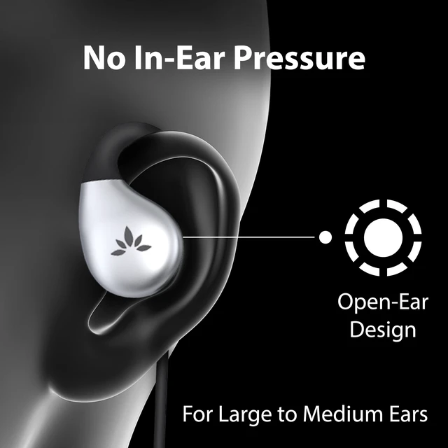 Alt view image 3 of 6 - Resolve USB-C Wired Open-Ear Earbuds w/Mic & Over-Ear Hook Large Size, Compatible with iPhone 15/16/17, Google & Android Type C Phones, Ideal for Office, Outdoor & Home