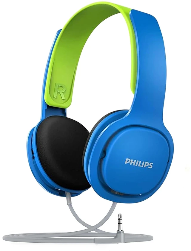 Main image of Kids Headphones with Cord, On-Ear Wired Headphones for Kids with Comfortable Fit & Clear Stereo Sound, 85dB Volume Limiter Headset for School/Tablet/iPad/Kindle, Ideal for Boys & Toddlers