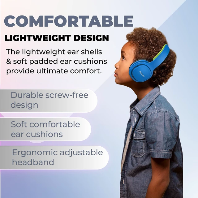 Alt view image 4 of 7 - Kids Headphones with Cord, On-Ear Wired Headphones for Kids with Comfortable Fit & Clear Stereo Sound, 85dB Volume Limiter Headset for School/Tablet/iPad/Kindle, Ideal for Boys & Toddlers