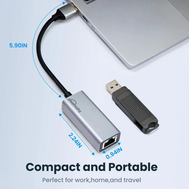 Alt view image 6 of 7 - USB Ethernet Adapter 2-Pack,2Pcs USB A to Ethernet Gigabit Network Adapter Compatible with Windows, MacOS, Linux, and More USB A to RJ45 with 1000MBPS (2*USBA to RJ45)