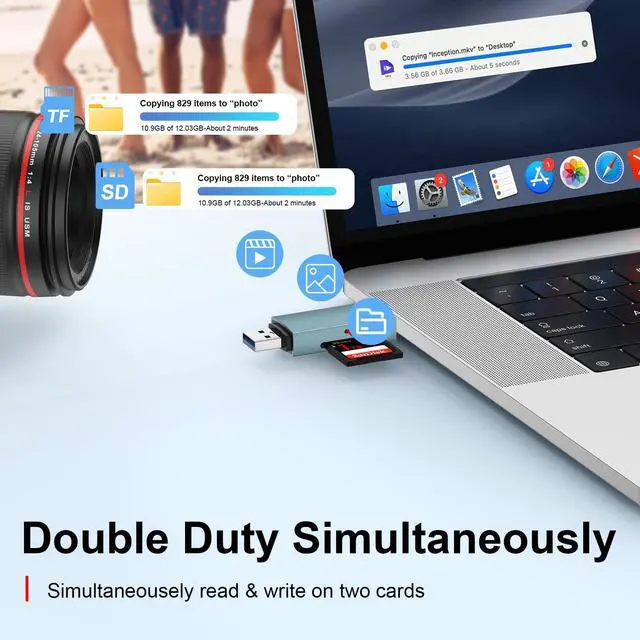 Alt view image 3 of 7 - SD Card Reader USB C for Samsung Galaxy S26 S25 Ultra FE S25+ S24,Laptop,PC