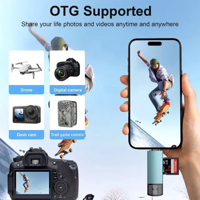 Alt view image 2 of 7 - SD Card Reader USB C for Samsung Galaxy S26 S25 Ultra FE S25+ S24,Laptop,PC