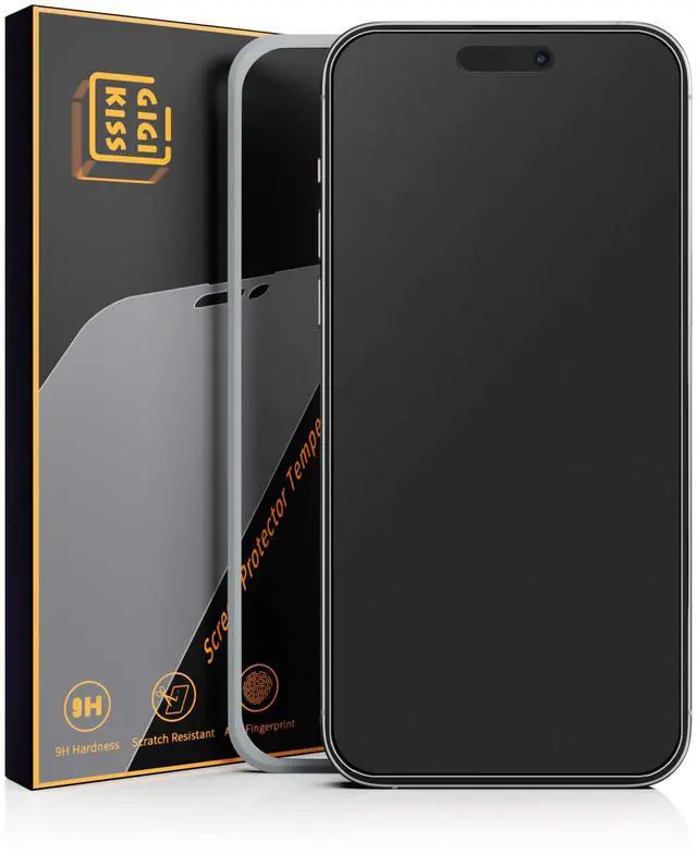 Main image of 2 Pack for iPhone 16/iPhone 15 Matte Screen Protector 6.1 inch, Anti Fingerprint Anti Glare Screen Protector Tempered Glass Easy Installation