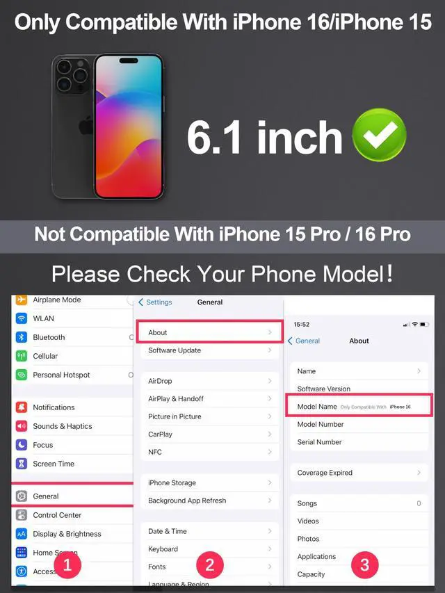 Alt view image 2 of 7 - 2 Pack for iPhone 16/iPhone 15 Matte Screen Protector 6.1 inch, Anti Fingerprint Anti Glare Screen Protector Tempered Glass Easy Installation
