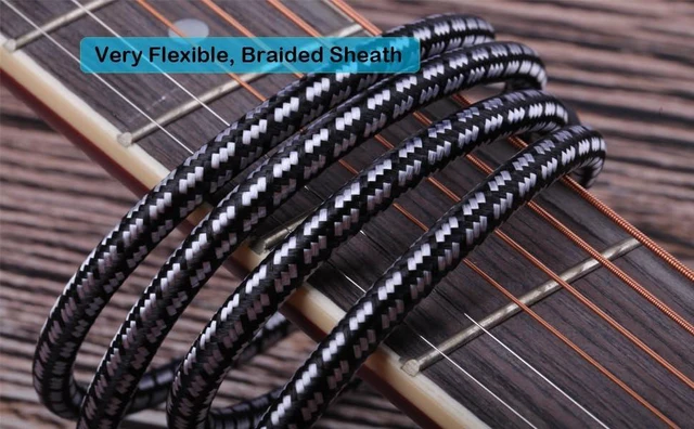 Alt view image 6 of 7 - 2 RCA to 2 RCA Audio Cable Silvered-Plated OFC Core 24K Gold-Plated Pure Copper Shell Braided for Home Theater HDTV Amplifiers Hi-Fi Systems Speakers and More (9.8FT/3m)