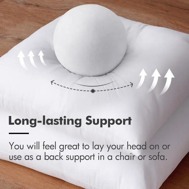 Alt view image 3 of 7 - Throw Pillow Insert Premium Pillow Stuffer Sham Rectangle for Decorative Cushion Bed Couch Sofa 12x20 Inch
