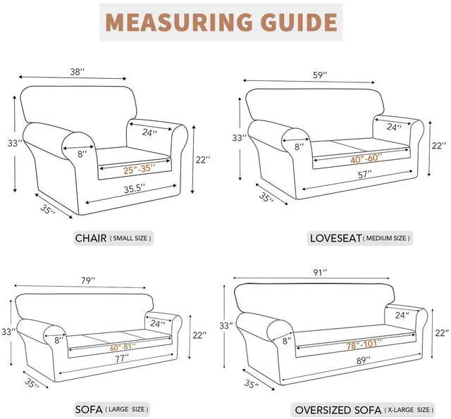Alt view image 6 of 6 - 100% Waterproof Couch Cover, Dual Waterproof Sofa Cover, Stretch Jacquard Sofa Slipcover, Furniture Protector for Kids, Pets, Dog and Cat (Sofa, Dark Gray)