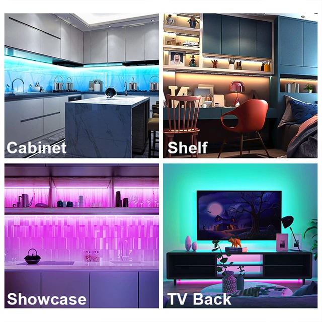 Alt view image 7 of 7 - 6 PCS 12-inch Plug-in Under Cabinet Lights, Ultra-Thin Multicolor Dimmable Lighting for Kitchen Cabinets, Counters, Workbenches, Desks and Shelves