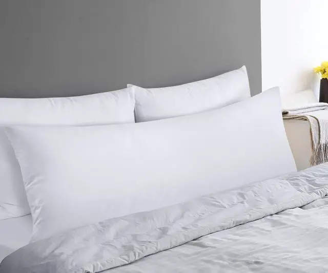 Alt view image 5 of 7 - Full Body Pillow for Adults (White, 20 x 54 Inch), Long Pillow Insert for Sleeping, Ideal for Side Sleepers