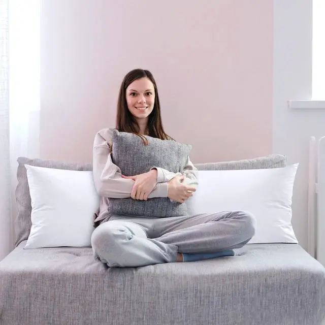 Alt view image 6 of 7 - Full Body Pillow for Adults (White, 20 x 54 Inch), Long Pillow Insert for Sleeping, Ideal for Side Sleepers