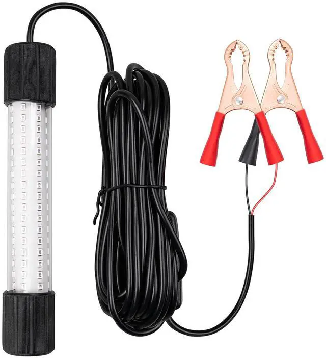 Main image of 12V 126 LEDs 13W Fishing Light Underwater Night Fishing Lure Finder Light Green Submersible Fishing Lights with 5M Power Cord for Pool Boat Sea Ice Fishing Attractants More Fish