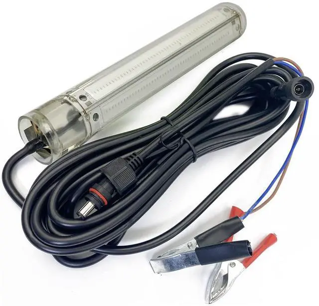 Alt view image 4 of 7 - DC12V 30W/50W 3500/6000Lumens COB LED Underwater Fishing Light Innovative Compact Design Submersible Fish Finder Lamp with 5M Cable (50W Green)