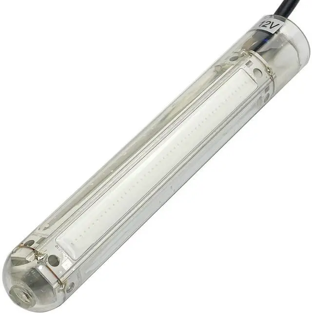 Alt view image 7 of 7 - DC12V 30W/50W 3500/6000Lumens COB LED Underwater Fishing Light Innovative Compact Design Submersible Fish Finder Lamp with 5M Cable (50W Green)