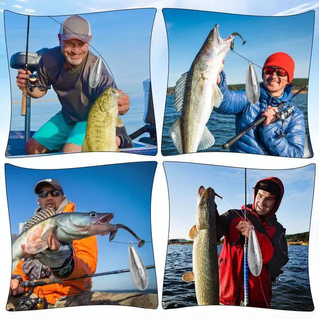 Alt view image 7 of 7 - Fishing Weights Sinkers Bank Fishing Lead Sinkers Bullet Fishing Weights Ocean Saltwater Surf Fishing Gear Fishing Assortment 1oz 2oz 3oz 4oz (1oz -10pcs)