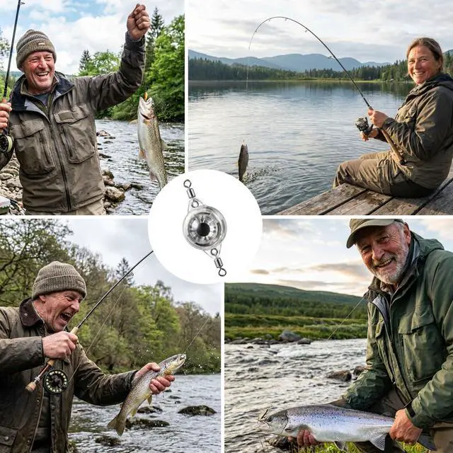 Alt view image 7 of 7 - 10Pcs Deep Drop LED Fishing Lights, Underwater Lures w/Flashers Ice Fishing, Saltwater Trolling & Deep Drop Attracts Walleye, Squid, Trout, Crappie, Pike (Green Light)
