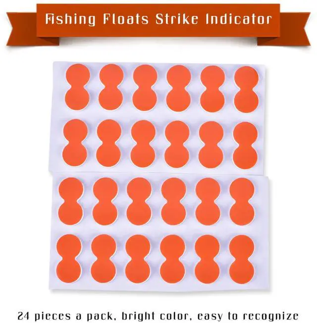 Alt view image 6 of 7 - Strike Indicators Fly Fishing, 24 PCS EVA Fly Fishing Floats, Pinch-on-Floats Trout Floats Fly Fishing Accessories