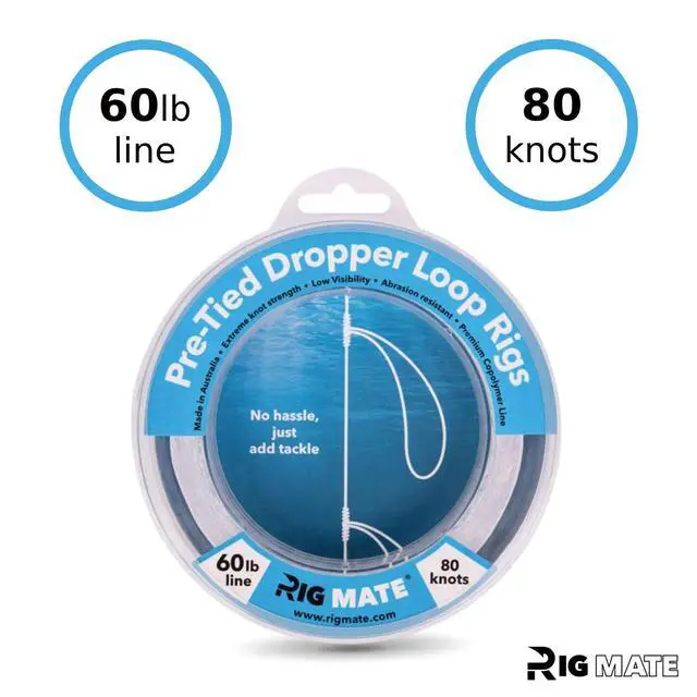 Alt view image 3 of 7 - 60 lb Pre-Tied Dropper Loop Rigs. Fishing Line Spool. Loops 18 Inches Apart with 5.5 Inch Loop Size. Perfect for Saltwater & Freshwater Fishing. Perfect for Snapper & Other Bottom Feeding Fish.