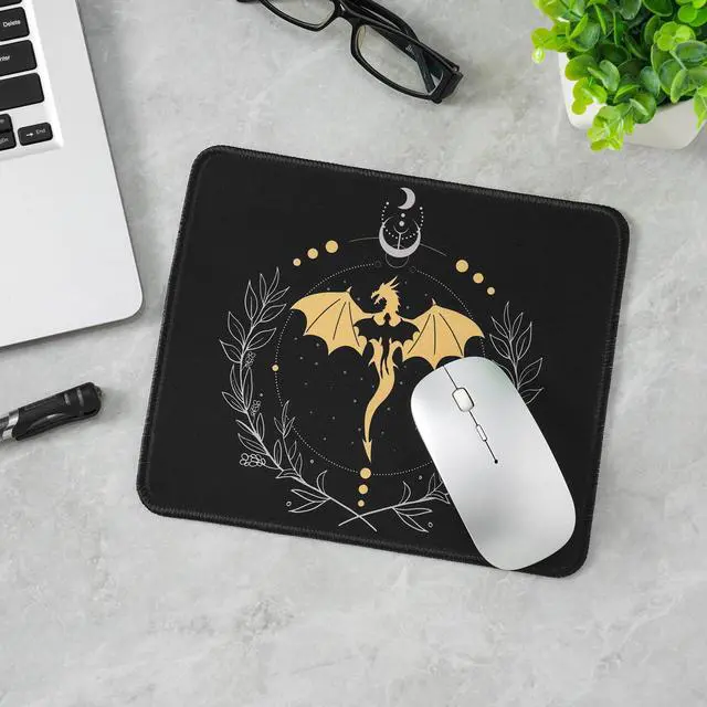 Alt view image 6 of 7 - Dragon Mouse Pad, Cute and Cool Square Mousepad,9.5 X 7.9 Inch Waterproof Non-Slip Rubber Mouse Pad for Home, Office,for Wireless Mouse,Gaming Mouse Pads. (dragon2)