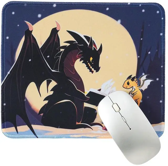 Alt view image 2 of 7 - Dragon Mouse Pad, Cute and Cool Square Mousepad,9.5 X 7.9 Inch Waterproof Non-Slip Rubber Mouse Pad for Home, Office,for Wireless Mouse,Gaming Mouse Pads. (dragon1)