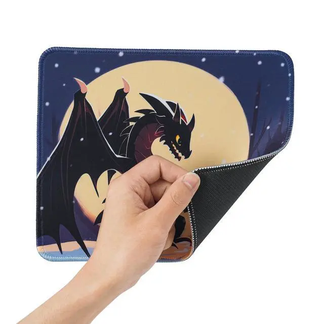 Alt view image 4 of 7 - Dragon Mouse Pad, Cute and Cool Square Mousepad,9.5 X 7.9 Inch Waterproof Non-Slip Rubber Mouse Pad for Home, Office,for Wireless Mouse,Gaming Mouse Pads. (dragon1)