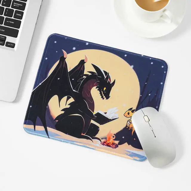 Alt view image 5 of 7 - Dragon Mouse Pad, Cute and Cool Square Mousepad,9.5 X 7.9 Inch Waterproof Non-Slip Rubber Mouse Pad for Home, Office,for Wireless Mouse,Gaming Mouse Pads. (dragon1)