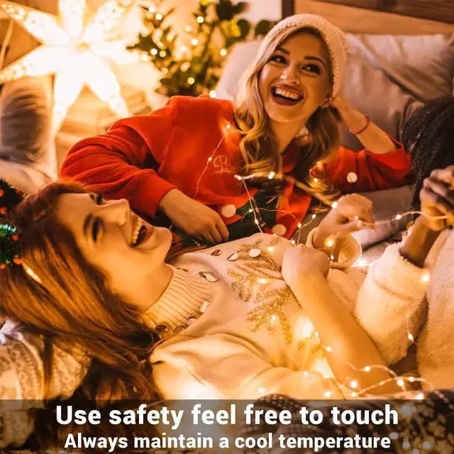 Alt view image 2 of 7 - 6 Pack Fairy Lights Battery Operated with Timer Silver Wire Mini 13FT 40LED Waterproof Cuttable Twinkle Christmas String Lights for Home Bedroom Wedding DIY Centerpiece Birthday (Warm White)