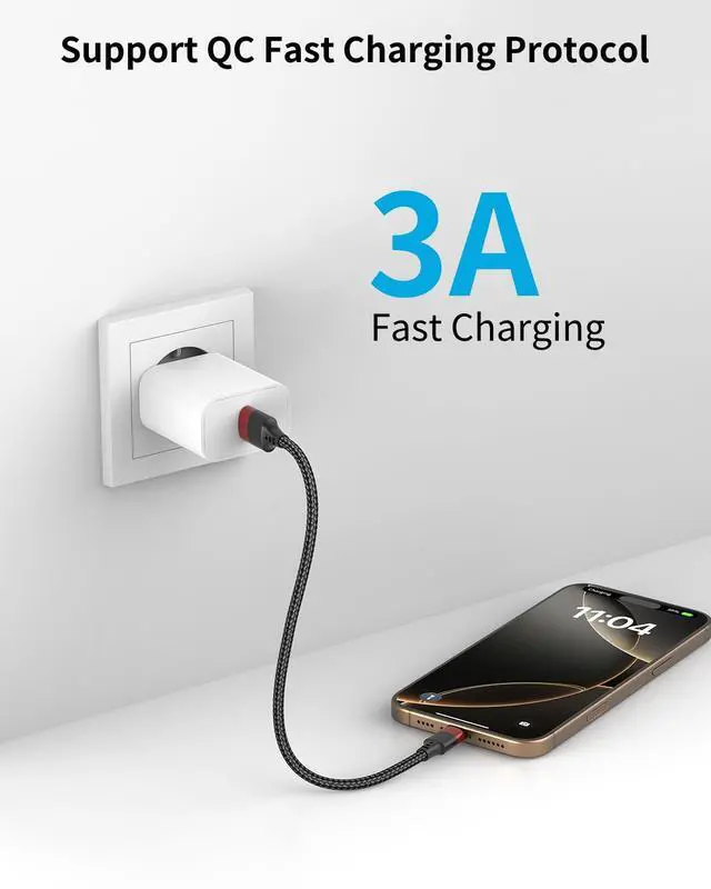 Alt view image 2 of 6 - 6 Inch USB to USB C Cable, 2 Pack Short Fast Charging Cord Type C, 0.5ft USB A to USB C Cable for iPhone 17 16 15 Pro, Samsung Galaxy S25 S24 S23, Google Pixel 10, Moto G