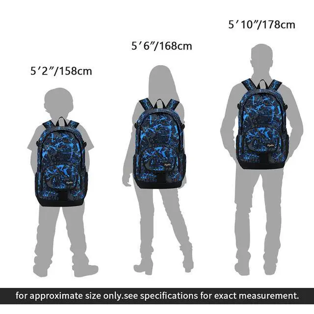 Alt view image 5 of 6 - School Backpack Travel Bag for Men & Women Lightweight College
