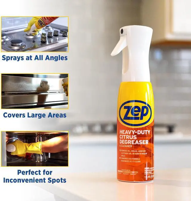 Alt view image 4 of 7 - Heavy Duty Citrus Degreaser and Cleaner Mist -16 fl oz ZUCIT20 - Removes Oil, Grease, Adhesive & Kitchen Soil, In Hard-To-Reach Areas