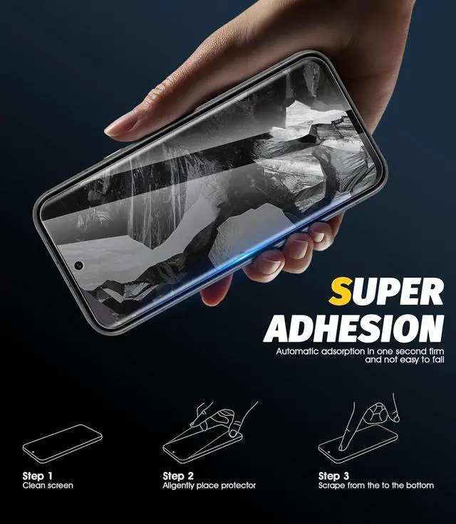 Alt view image 3 of 7 - 2 Pack for Google Pixel 8A Screen Protector, Tempered Glass for Pixel 8A,9H Hardness Auto Installation Scratch Resistant Bubble Free 6.1 inches-Transparent