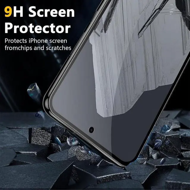 Alt view image 7 of 7 - 2 Pack for Google Pixel 8A Screen Protector, Tempered Glass for Pixel 8A,9H Hardness Auto Installation Scratch Resistant Bubble Free 6.1 inches-Transparent
