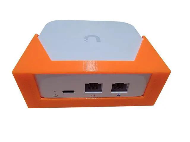 Alt view image 5 of 7 - Wall Mount/Desk Mount for Unifi Express and Gateway Lite UX UXG-Lite Ubiquiti UX-US (White)