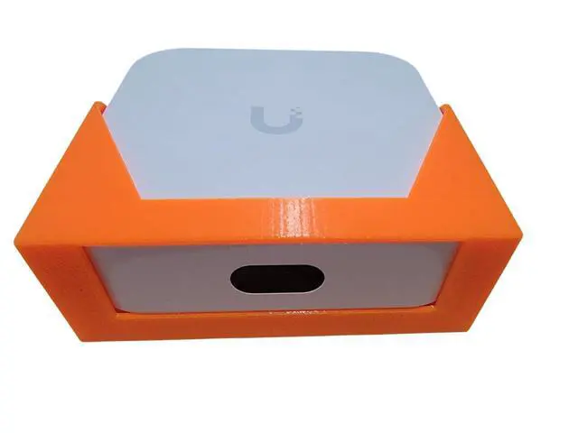 Alt view image 6 of 7 - Wall Mount/Desk Mount for Unifi Express and Gateway Lite UX UXG-Lite Ubiquiti UX-US (White)